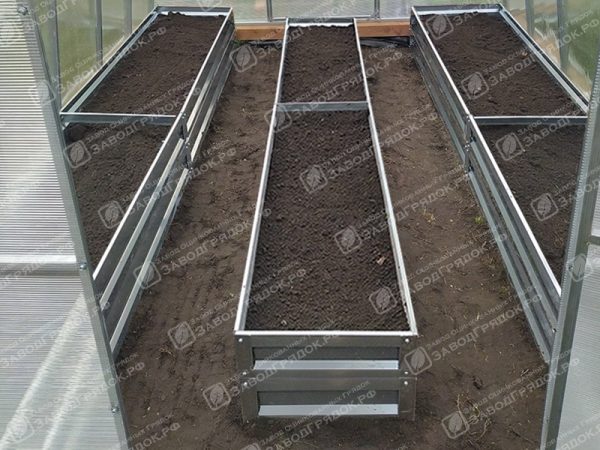 Грядки в теплицу «Усиленные» оцинкованные (высота 30 см) — изображение 1